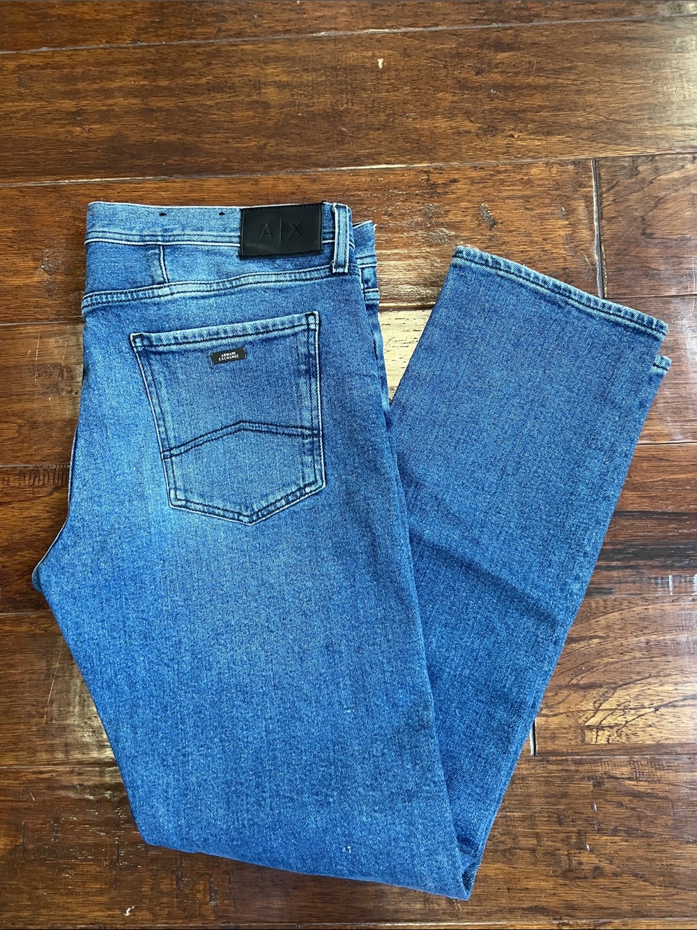 A/X Armani Exchange Men's Medium Blue Straight Jeans Size 36
